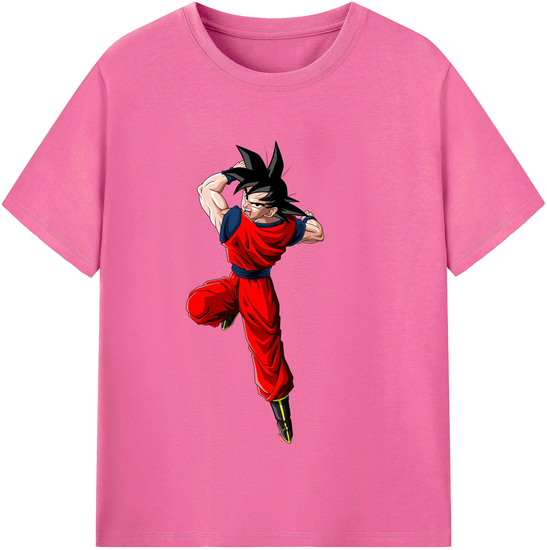 （画像用） ドラゴンボール 孫悟空（そん ごくう）Son Goku カカロット DRAGON BALL Kakarotto レディースカジュアルプリントTシャツ（綿100％）